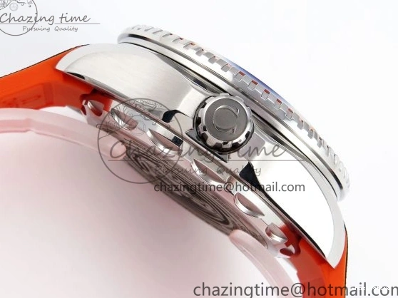 0126 Premium SEAMASTER PLANET OCEAN 6000M ULTRA DEEP 45.5MM SS TF 1:1 BEST EDITION GRAY DIAL ORANGE BEZEL ON RUBBER STRAP A 7761